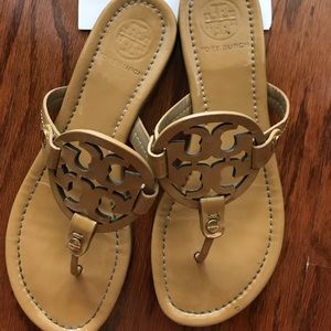 Tory Burch Miller Patent Sand Sandals 7